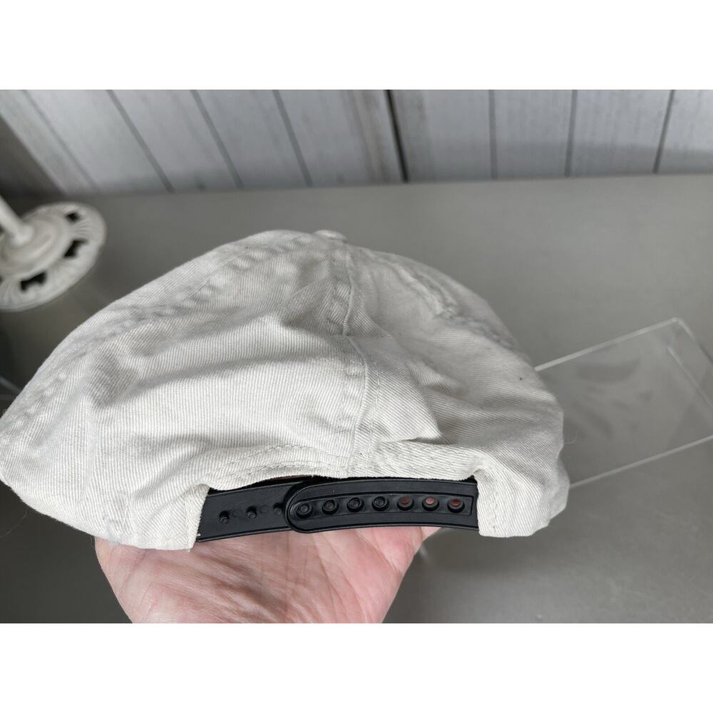 VTG 90’s Planet Hollywood New York SnapBack Hat Cream Logoi - Picture 4 of 4